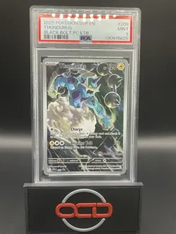Thundurus Black Star Promo #209 - PSA 9 - 2025 Black Bolt ETB - Pokemon TCG - Image 1