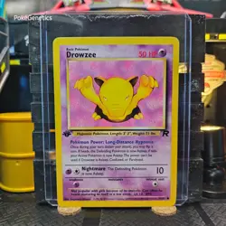 Drowzee 1st Edition Team Rocket Pokemon TCG 54/82 Common - Image 1