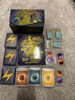 Pokemon Surging Sparks Accessories In ETB! 3 Sets Of Accessories/Players Guide! - Image 1