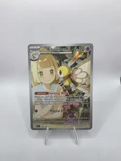 Pokemon TCG Journey Together - Lillie's Ribombee #164 Illustration Rare Holo - Image 1