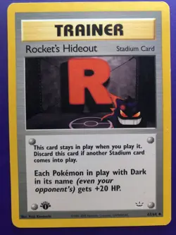 Rocket’s Hideout 1st Edition Neo Revelations NM Pokemon - Image 1