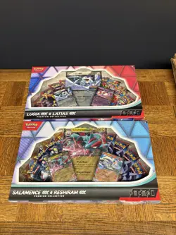 Pokemon Mega Lugia & Latias EX + SALAMENCE & RESHIRAM EX PREMIUM COLLECTION🔥🔥 - Image 1