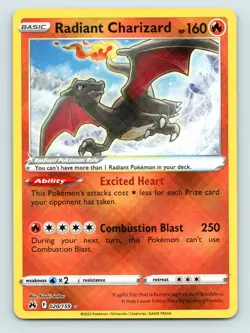 Pokemon Crown Zenith Radiant Charizard 020/159 NM - Image 1