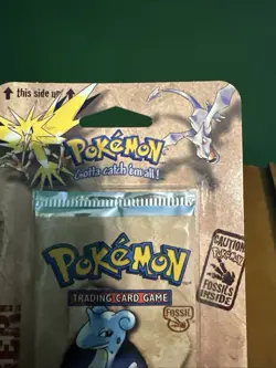 Pokemon Fossil Blister Pack Unlimited Lapras Artwork 1999 WOTC Factory Sealed - Image 4