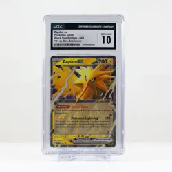 Pokemon Zapdos ex Black Star Promo #049 Scarlet & Violet 151 - CGC 10 - Image 2
