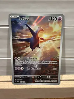 Pokemon TCG Latios Illustration Rare Surging Sparks 203/191 Near Mint Condition - Image 1