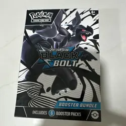 Pokemon Scarlet & Violet Black Bolt Booster Bundle Box Zekrom - 6 Packs Sealed - Image 1