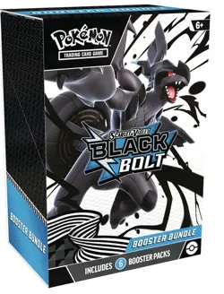Pokemon Scarlet & Violet Black Bolt Booster Bundle - 6 Booster Packs - Sealed - Image 1