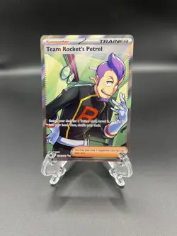 Pokemon TCG Trainer Team Rocket's Petrel Rocket Ultra Rare Holo - Image 1