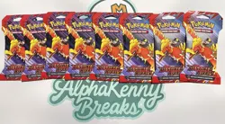 POKEMON DESTINED RIVALS SLEEVED BOOSTER PACK (LOT OF 8) SEALED NEW - Image 1