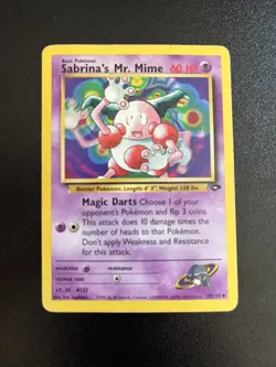 Pokemon TCG Sabrina's Mr. Mime 1999-2000 Gym Challenge 59 Regular - Image 1