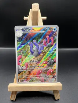 Pokemon Karte Wugtrio Schligdri 224/091 Paldean Fates Paldeas Schicksale EN NM - Image 1