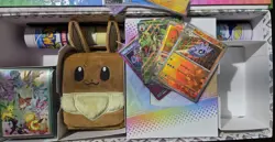 Pokemon Prismatic Evolutions Super Premium Collection Box, accessories, pokeball - Image 3