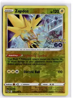 Zapdos 029/078 Reverse Holo Pokemon Pokemon GO - Image 1
