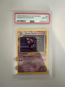 Pokemon Sabrina’s Haunter Gym Heroes Set 58/132 - PSA 8 NM-Mint - Image 1