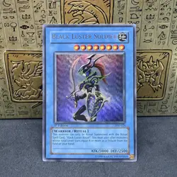 Yugioh Black Luster Soldier SYE-024 1st Edition Ultra Rare VLP - Image 1
