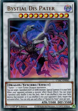 Yugioh Bystial Dis Pater CYAC-EN041 1st Edition Ultra Rare NM - Image 1