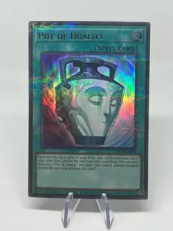 Yugioh! Pot of Duality TBC1-EN007 Parrallel Ultra Rare NM The Pot Collection - Image 1
