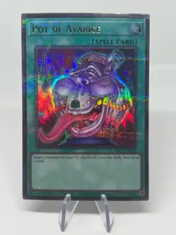 Yugioh! Pot of Avarice TBC1-EN003 The Pot Collection Parallel Ultra Rare NM - Image 1
