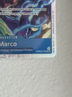 ONE PIECE PRB02-008 THE BEST VOL. 2 SUPER RARE MARCO SR - Image 5