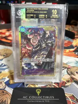 BGS Black Label 10 JPN One Piece Two Legends Kaido Linlin OP08119 SEC G2U - Image 1
