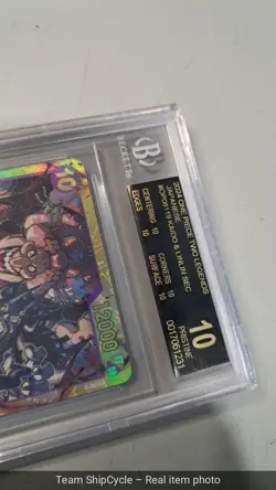 BGS Black Label 10 JPN One Piece Two Legends Kaido Linlin OP08119 SEC G2U - Image 5