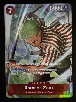 Roronoa Zoro OP14-015 Alternate Art - Azure Sea's Seven One Piece English Alt - Image 1