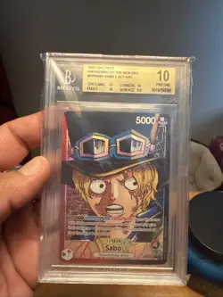 One Piece CCG Sabo Awakening of the New Era OP05-001 BGS 10 Pristine - Image 1