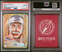 One Piece Awakening of the New Era Enel OP05-098 Alt Art Leader English PSA 10 - Image 3