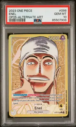 Enel Leader Alt Art PSA 10 - One Piece OP05-098 Awakening of the New Era English - Image 1