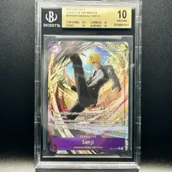 One Piece OP12-070 Sanji Alt Art 2025 Legacy of the Master BGS 10 P - Image 1