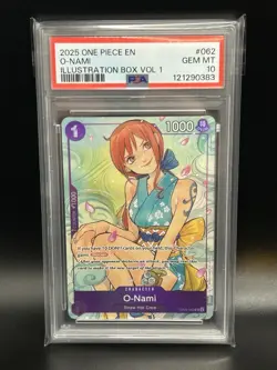 O-Nami Illustration Box Vol. 1 Promo #062 OP05-062 One Piece English Foil PSA 10 - Image 1