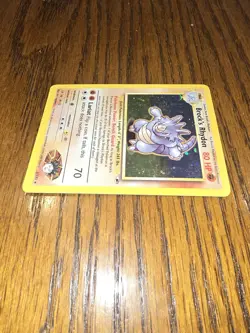 Pokemon 2000 Gym Heroes Brocks Rhydon Holo Card 2/132 Unlimited - Image 4