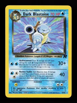 Dark Blastoise 20/82 Non Holo Rare Team Rocket Pokemon Card - Image 1