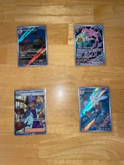 Pokemon Card Lot Full Art Holos & Bulk Mint Cards All Premium Sleeved Never Play - Image 2