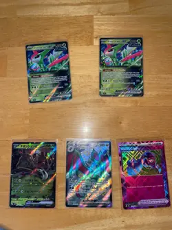 Pokemon Card Lot Full Art Holos & Bulk Mint Cards All Premium Sleeved Never Play - Image 4