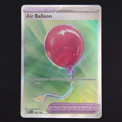 Pokemon TCG Card Air Balloon 166/132 Mega Evolutions Ultra Rare Full Art - NM - Image 1
