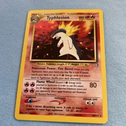 Pokemon Card 2000 Neo Genesis Typhlosion 18/111 Holo Rare WOTC Vintage LP - Image 1
