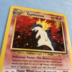 Pokemon Card 2000 Neo Genesis Typhlosion 18/111 Holo Rare WOTC Vintage LP - Image 2