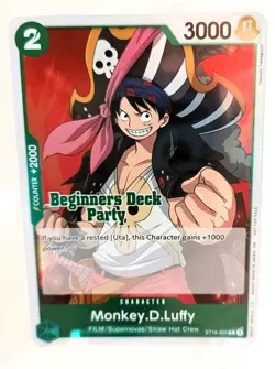 One Piece CCG - 2025 Beginner's Deck Party, Stamped, 6 Card Foil Set - Image 3