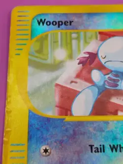 Wooper 066/147 Aquapolis Reverse Holo Damaged Condition Vintage Pokemon Card - Image 4