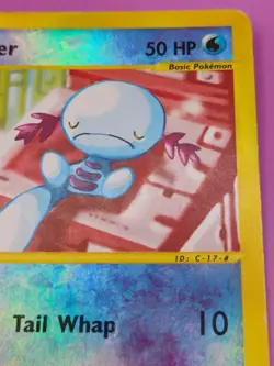 Wooper 066/147 Aquapolis Reverse Holo Damaged Condition Vintage Pokemon Card - Image 5