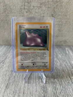 Ditto 3/62 Fossil Holo Vintage Pokemon Card WOTC - Image 1