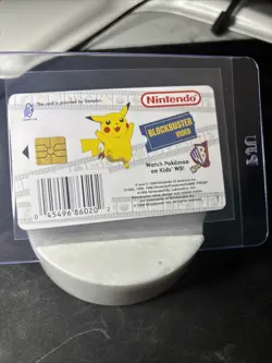 Squirtle Pokemon Snap Station Vintage Blockbuster Video Chip Card 1999 - Image 2