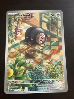 Pokemon Lechonk TCG Card 209/197 Sv03: Obsidian Flames Full Art - Image 1