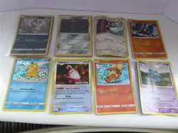 8 x Pokemon Trading Game Cards - Shiny Holo - Reverse Holo - Regular (2 are New) - Image 1