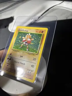 Pokemon TCG Hitmonchan Base Set Holo Unlimited Rare Card 7/102 Vintage 1999 WOTC - Image 3