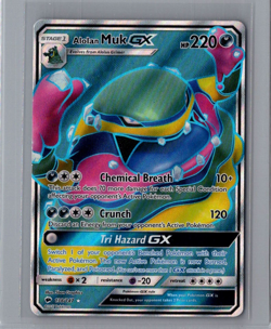 Alolan Muk GX 138/147 Pokemon TCG Burning Shadows Sun Moon Full Art Rare Card NM - Image 1