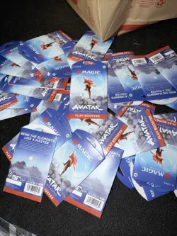 LOT OF 35 Magic Avatar The Last Airbender Play Booster Packs - Image 1