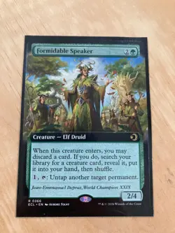 Formidable Speaker (Extended Art) - Lorwyn Eclipsed (ECL) #0366 MTG Magic - Image 1